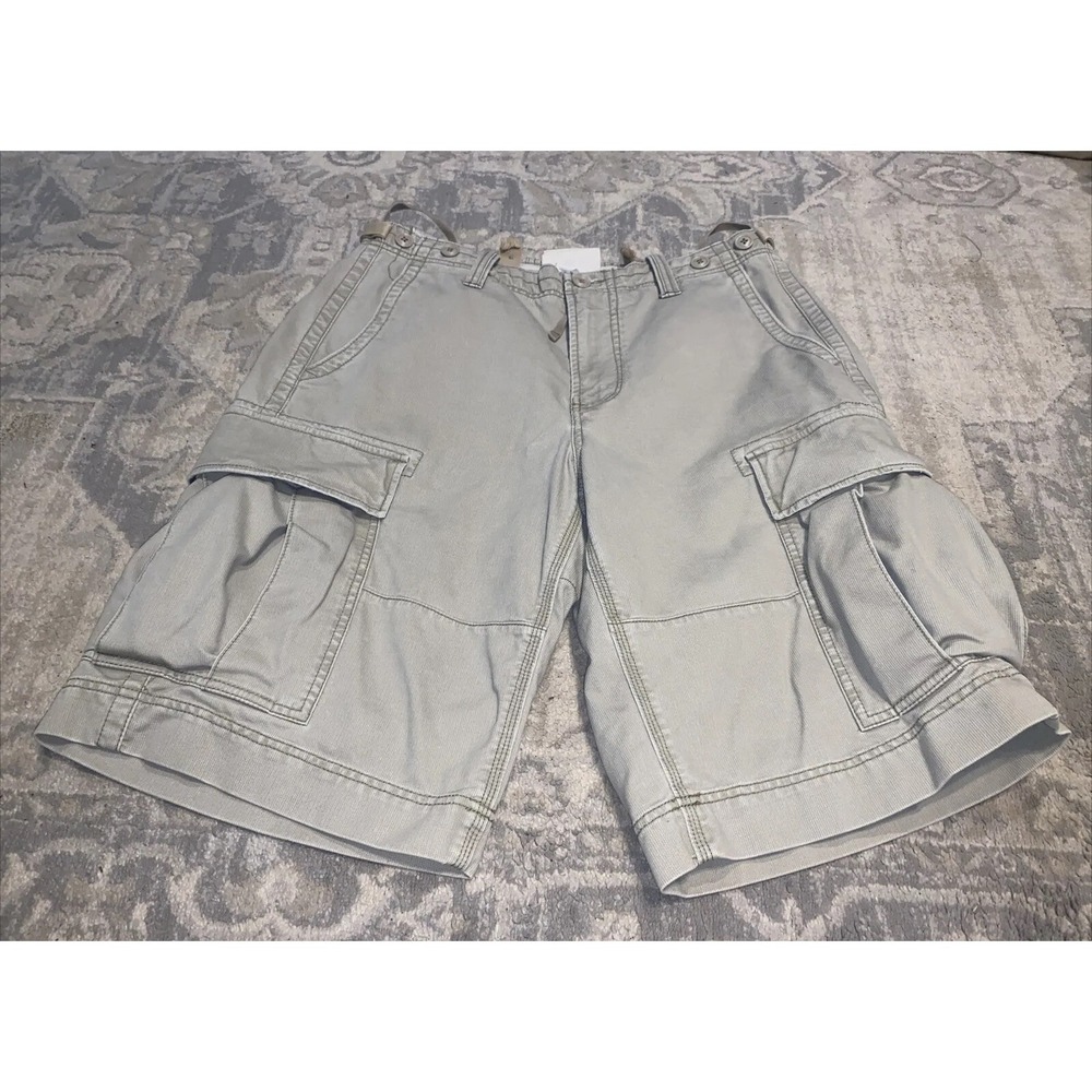 Gap Khaki Cargo Shorts Men's Size 34 Utility Relaxed Pockets